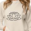 Eastern Inspiration Vector Flower Icon A stylized illustration of the lotus flower, often associated with Eastern spirituality and cultural significance.