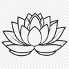 Exquisite Lotus Design An intricate design of the lotus plant, suitable for use as vector art or clip art.