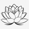 Eastern Iconography A detailed illustration of the lotus flower, a symbol in various Eastern religions.
