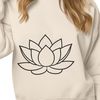 Elegant Petal Design Iconic lotus flower with symmetrical petals, a classic symbol in various cultures and religions.