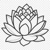 Eastern Inspiration A stylized illustration of a lotus flower, often associated with Eastern spirituality and philosophy.
