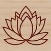 Beautiful Lotus Illustration A stylized illustration of a lotus flower with multiple petals, suitable for vector design and cutting machine applications.
