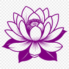 Lotus Icon SVG Illustration A stylized illustration of a lotus flower, commonly associated with Eastern spirituality and symbolic in various cultures.