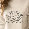 Free SVG Plant Clipart Download A detailed illustration of a lotus flower with petals and stem, suitable for various designs and crafts.