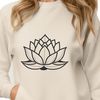 Exquisite Flower Design SVG File A detailed illustration of the lotus flower, a symbol with significant religious and cultural meaning.