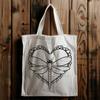Love Heart Encrusted Dragonfly Design A detailed illustration of a dragonfly with colorful hearts surrounding its body, suitable for digital design.