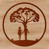Lovers Tree Symbolism Illustrated tree design symbolizing love and relationships, suitable for Valentine's Day celebrations or romantic gestures.
