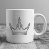 Royal Symbol SVG Design Digital illustration of a regal crown, available as vector art for design and crafting projects.
