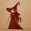 Magical Symbol Collection Vector Art A vector illustration of a witch surrounded by magical symbols and candles, representing the practice of witchcraft.