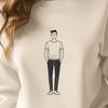 Free Clip Art Vector Man A male silhouette in SVG format, suitable for digital cutting machines like Cricut.