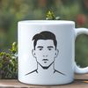 A high-quality illustration of a male figure created using vector graphics software.
