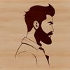 Hand-Drawn Beard SVG Graphic A digital illustration of a male figure with a beard, created in vector art.