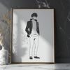 Simple Male Illustration A simple illustration of a male figure, suitable for clip art and vector design projects.
