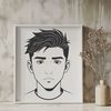 Free Male Line Drawing Download A simple line drawing of a male figure, created as a vector graphic suitable for various applications.