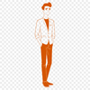 Free Vector Illustration Man Graphic A simple line art illustration of a male figure, suitable for various design applications.