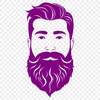 Bearded Gentleman Vector Art An illustration of a male figure with a beard, suitable for vector design and cutting machine templates.