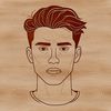 A digital illustration of a male figure, suitable for vector graphics and commercial use.