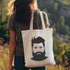 Bearded Figure Vector Design A male figure with a beard in a simple vector design.
