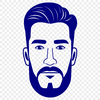 Male Silhouette Outline An editable outline illustration of a man, suitable for cutting machines like Cricut.