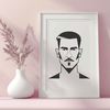 Free Man Illustration Download A digital illustration of a male figure in a simple style, suitable for vector graphics.