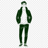 Vector Illustration of a Man A male figure illustration created in vector format.