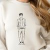 Illustrated Man in SVG Format Male figure illustration in vector format
