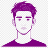 Neutral Male Pose SVG Graphic A simple, detailed illustration of a male figure in a neutral pose.