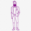 Male Silhouette Design Vector Graphics Man silhouette design created using SVG graphics.