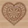 A colorful vector design of a mandala heart symbol, ideal for various applications.