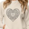 Free Vector Clip Art of a Loving Heart Mandala design featuring a heart shape, suitable for vector art projects.