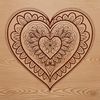 A colorful mandala design featuring a heart shape at its center, ideal for various digital applications.