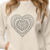 Heart Geometric Design SVG A geometric design featuring an intricate heart motif with symmetrical patterns.