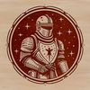 Medieval warrior in shining armor A digital illustration of a medieval knight in armor, suitable for vector design and commercial or personal use.