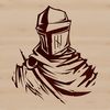 Armored Knight Vector Graphic A medieval knight in armor with a sword and shield, illustrated as a vector graphic.