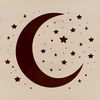Celestial Clipart Design A high-quality illustration of the Moon in vector format, suitable for graphic design projects.