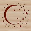 A stylized illustration of the full moon in a vector format, suitable for digital use.