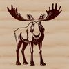 Moose Silhouette for Cutting Machines A detailed illustration of a moose in various poses and angles, suitable for cutting machine stencils or vector art designs.