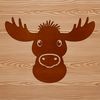 Wild North American Mammal Graphic An SVG vector graphic of a large wild animal, commonly found in North America.