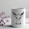 Native North American Wildlife Icon A large mammal native to North America with distinctive antlers.