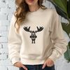 Large Antlered Mammal Vector Graphic A large wild animal with antlers and hooves, rendered as a detailed vector graphic.