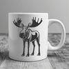 Free Moos SVG Image for Design Projects A detailed illustration of a wild moose in an SVG format suitable for various design applications.