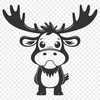 Moose Vector Art for Crafting and Design A high-quality vector illustration of a moose in its natural habitat.