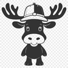 Antlered North American Wildlife A large, antlered wild animal, commonly found in North American forests.