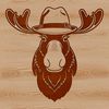 Wild Animal SVG Graphics for Design Wild moose animal illustration in vector format.