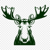 Majestic Moose Wildlife Vector Design A high-resolution vector design of a majestic moose in its natural habitat.