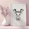 Wild North American Mammal SVG Illustration An SVG vector graphic of a large wild animal, commonly found in North America's forests and wetlands.