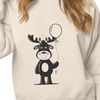 Moose Vector Art Design A large, antlered North American moose in a natural environment.