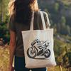 A detailed illustration of a motorcycle, suitable for cutting machines or laser cutters.
