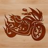 A high-quality vector illustration of a motorcycle, ideal for clip art and design projects.