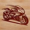 A high-quality vector graphic of a motorcycle suitable for editing or cutting out.